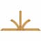 Ekena Millwork Richland Rough Sawn Timber Gable Bracket, Western Red Cedar, 108"W x 54"H x 6"D x 6"F, 12/12 Pitch GBW108X54X0606RIC00RWR - alternate 1